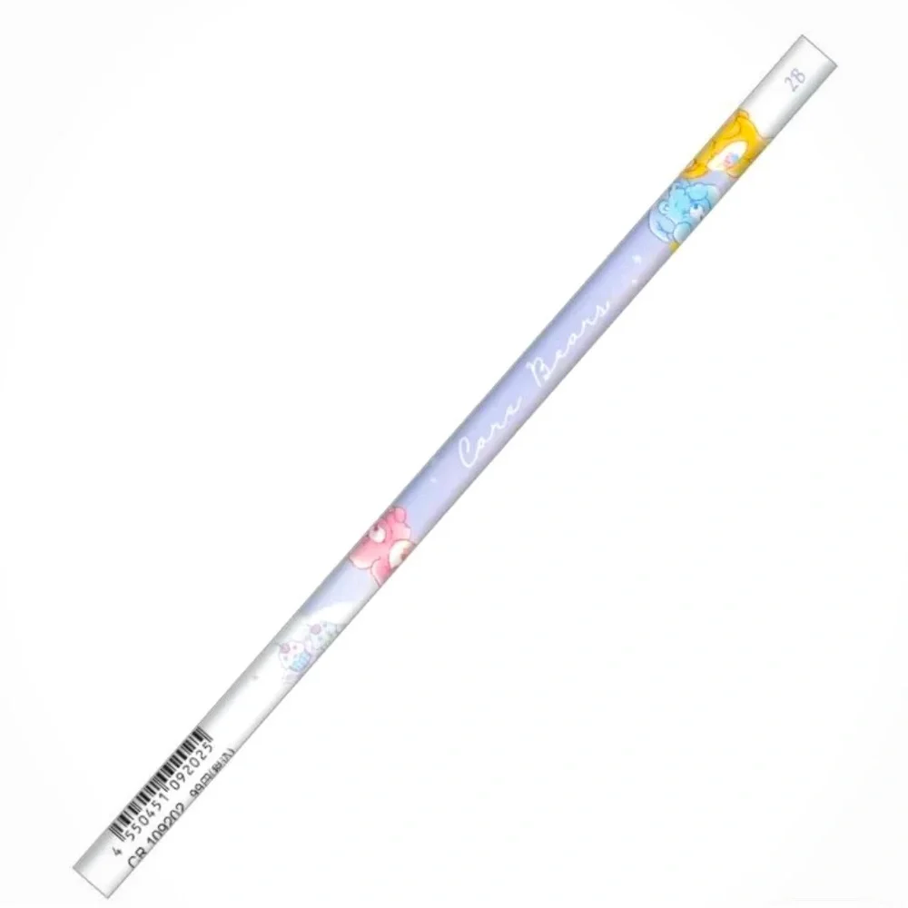 Care Bears Glitter Slim Ruler and 2 Pearlescent Pencils SET Kawaii